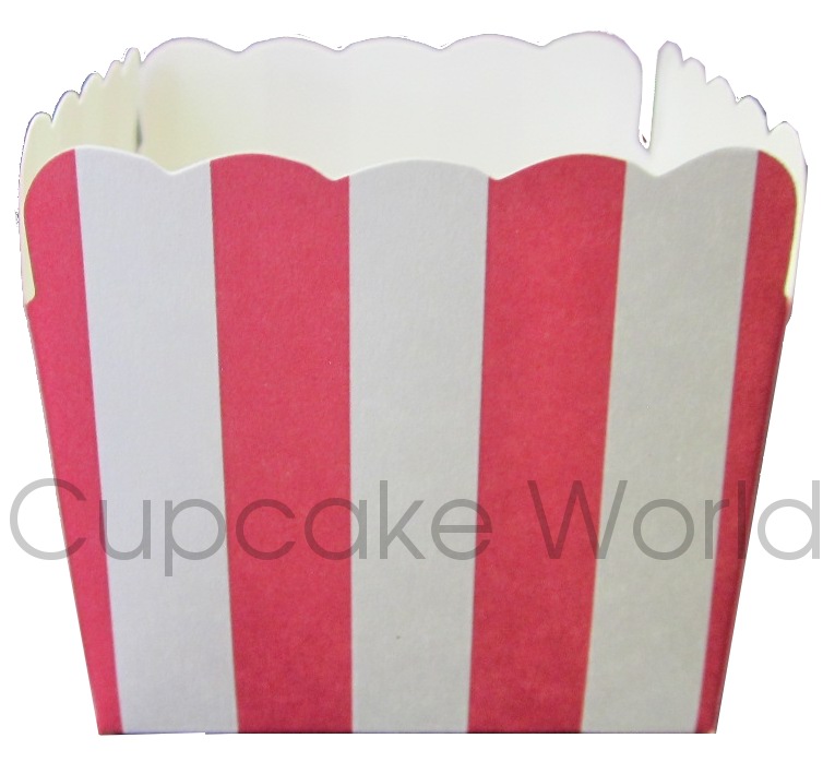 12PCS ROBERT GORDON SQUARE RED STRIPES CUPCAKE MUFFIN CUPS 12PCS ROBERT GORDON SQUARE RED STRIPES CUPCAKE MUFFIN CUPS
